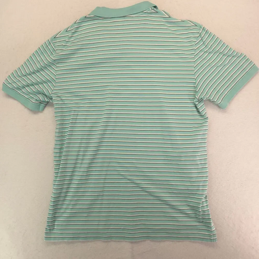 Polo Golf Ralph Lauren Collared Short Sleeve Polo Shirt Mens Size L Green Blue